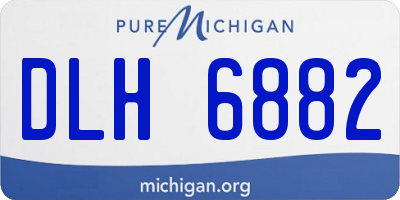 MI license plate DLH6882