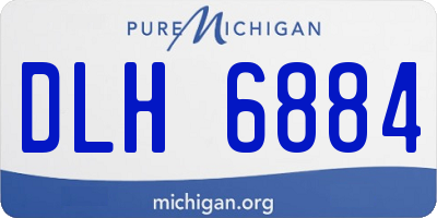 MI license plate DLH6884