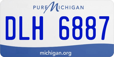 MI license plate DLH6887