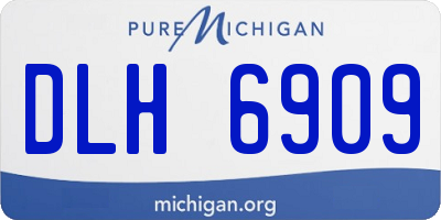 MI license plate DLH6909