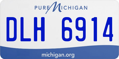 MI license plate DLH6914