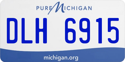 MI license plate DLH6915