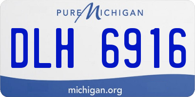 MI license plate DLH6916