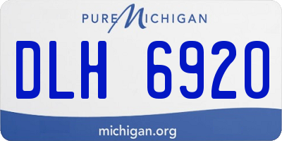 MI license plate DLH6920