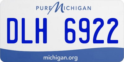 MI license plate DLH6922