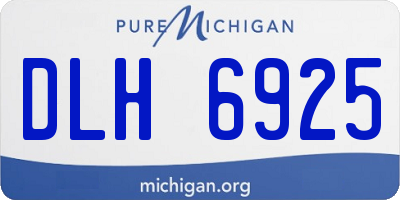 MI license plate DLH6925