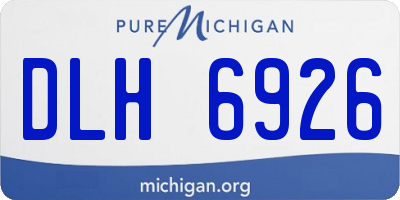 MI license plate DLH6926