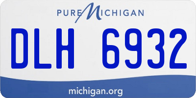 MI license plate DLH6932