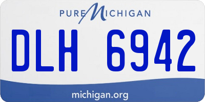 MI license plate DLH6942