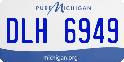 MI license plate DLH6949