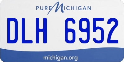 MI license plate DLH6952