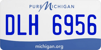 MI license plate DLH6956