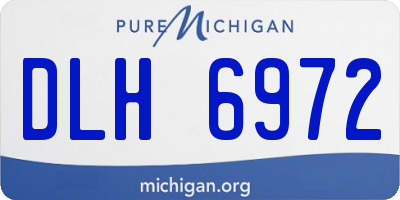 MI license plate DLH6972