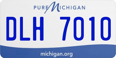 MI license plate DLH7010