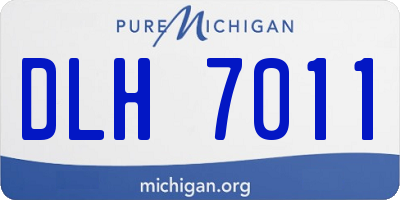 MI license plate DLH7011