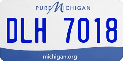 MI license plate DLH7018