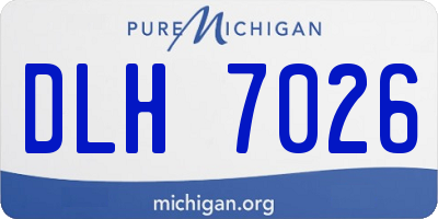 MI license plate DLH7026
