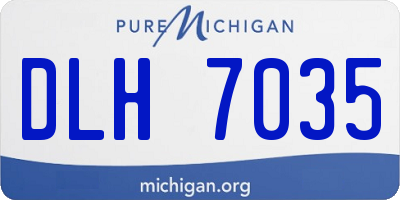 MI license plate DLH7035