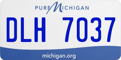 MI license plate DLH7037