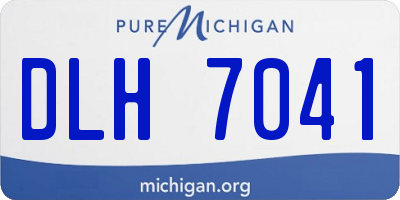 MI license plate DLH7041