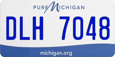 MI license plate DLH7048