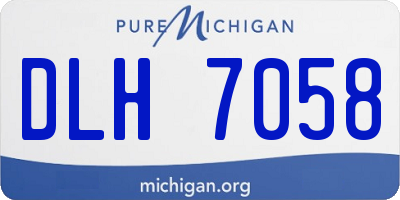 MI license plate DLH7058