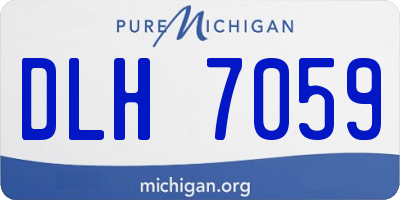 MI license plate DLH7059