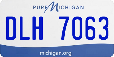 MI license plate DLH7063