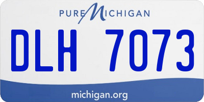 MI license plate DLH7073