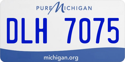 MI license plate DLH7075