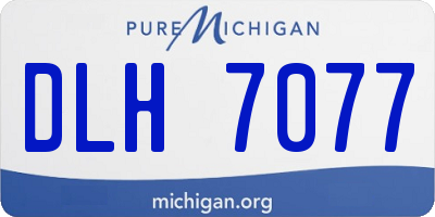 MI license plate DLH7077