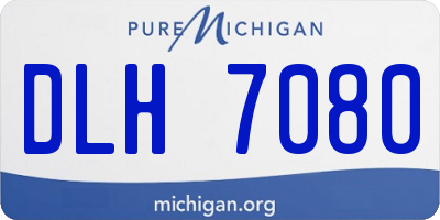 MI license plate DLH7080