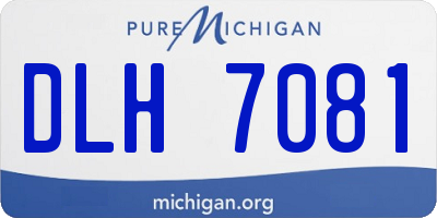 MI license plate DLH7081