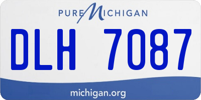 MI license plate DLH7087