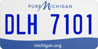 MI license plate DLH7101