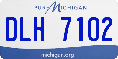 MI license plate DLH7102