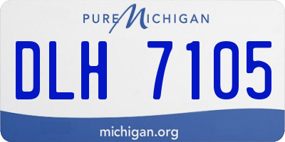 MI license plate DLH7105