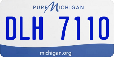 MI license plate DLH7110