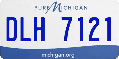 MI license plate DLH7121