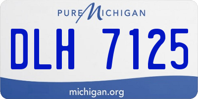 MI license plate DLH7125