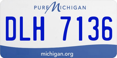 MI license plate DLH7136