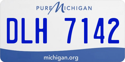 MI license plate DLH7142