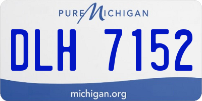 MI license plate DLH7152