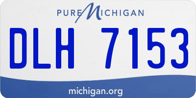 MI license plate DLH7153