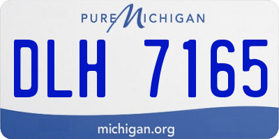 MI license plate DLH7165