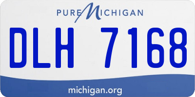 MI license plate DLH7168