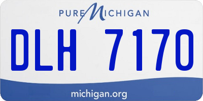 MI license plate DLH7170