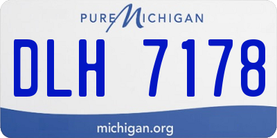 MI license plate DLH7178