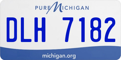 MI license plate DLH7182