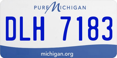 MI license plate DLH7183